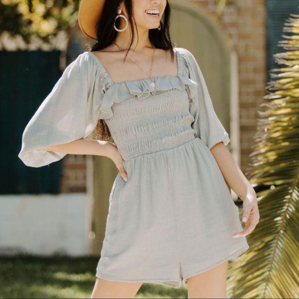 Vestique | NWOT Mint to be Romper